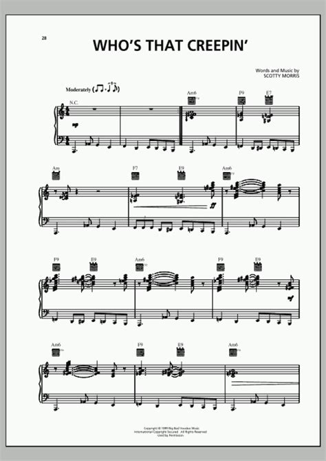 Who's That Creepin' Piano Sheet Music | OnlinePianist