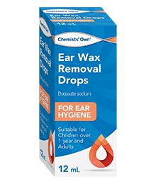 Chemists' Own® Ear Wax Removal Drops 12mL - Chemists Own