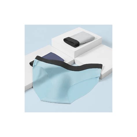 Fekete szín Férfi szexi nadrág varrat nélküli Ice selyem fehérnemű Alsónadrág Bikini Meleg