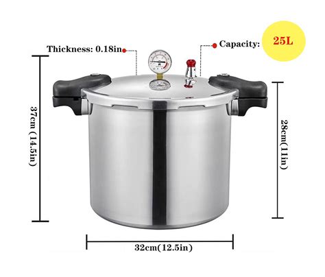 25 Quart Pressure Canner Cookerbuilt In Luxury Digital Pressure Gauge