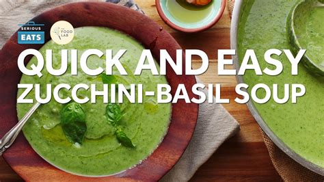 Easy Zucchini Basil Soup Youtube