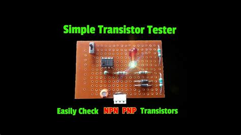 Simple Transistor Tester Circuit Diagram