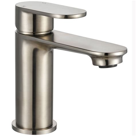 Niagara Albury Brushed Nickel Modern Deck Mounted Mono Basin Mixer Tap