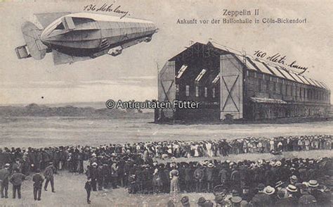 Köln Bickendorf O J Ansichtskarte Postkarte Zeppelin II