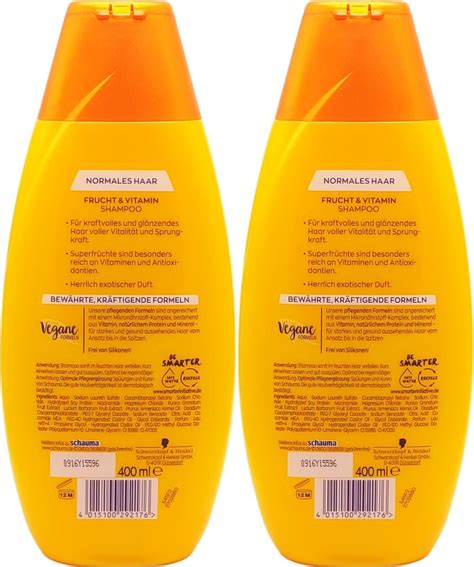 2x Schauma Shampoo Frucht Vitamin 400ml Mit Kauflandde