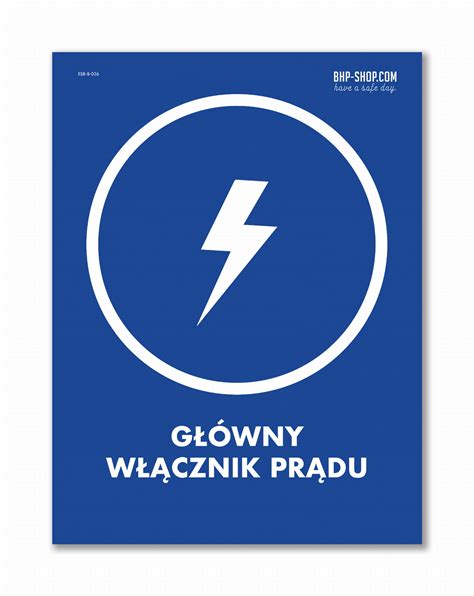 Główny wyłącznik prądu BHP SHOP