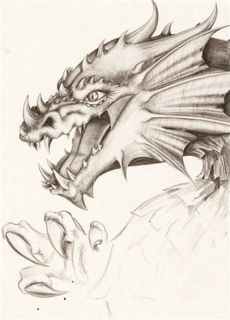 How To Draw A Dragon Easy Dragon Sketches Harunmudak