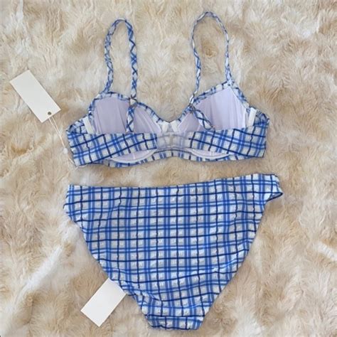 Tory Burch Swim Tory Burch Plaid Bikini Set Size Xs Poshmark