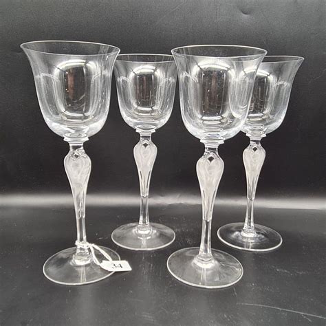 Art Deco Lady Stemmed Wine Glasses Set Russian Works Of Art