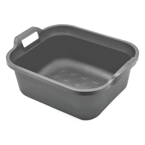 Addis Eco Metallic Silver Recycled Plastic Washing Up Bowl Litre