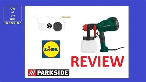 Parkside Paint Sprayer PFS 400 A1 REVIEW Lidl 800 900 Ml 400W YouTube