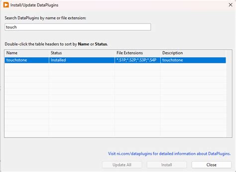 Importing Snp S Parameter Files In Labview Vi Ni Community