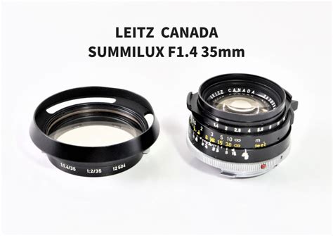 Leica Leitz Canada Summilux ライカ ズミルックス カメラレンズ F1 4 35mm マニュアルフォーカス