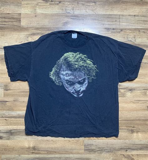 The Dark Knight Heath Ledger Joker Big Face T Shirt S Gem