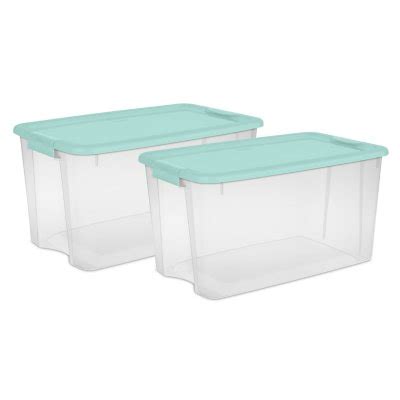 Sterilite 70 Qt Ultra Latch Box Classic Mint Set Of 2 Sam S Club