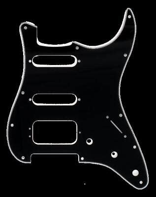 Fender Pickguard Strat H S S Hole Mount Screw Mount Hb Black