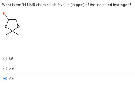 Solved What Is The H Nmr Splitting Pattern Of The Indicated Chegg