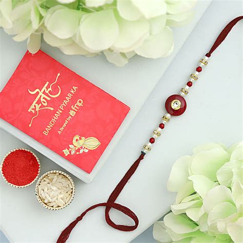 Buy Send Pearl Beads Rakhi Online FNP