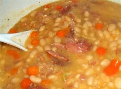 Navy Bean N Ham Soup Recipe | Just A Pinch Recipes