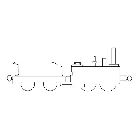 Steam Locomotive Icon 21959008 Vector Art At Vecteezy