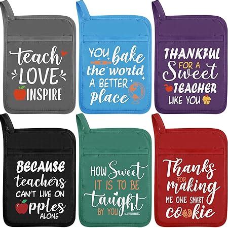 Amazon 12 Pcs Teacher Pot Holders Gifts Teachers Appreciation