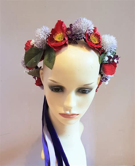 Boho Flower Headpiece Flower Crown Boho Flower Crown Floral