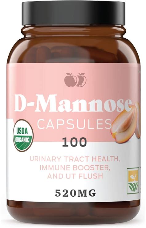 Complete Natural Products Organic D Mannose Capsules Pure D Mannose