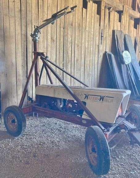 Water Winch Irrigation Traveler No Hose Used As A Stationary Gun