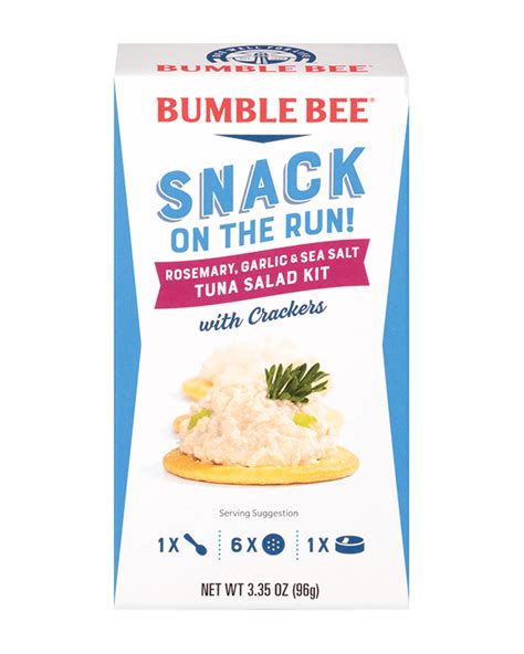 Bumble Bee® Snack On The Run! Rosemary, Garlic & Sea Salt Tuna Salad With Crackers Kit- Bumble ...