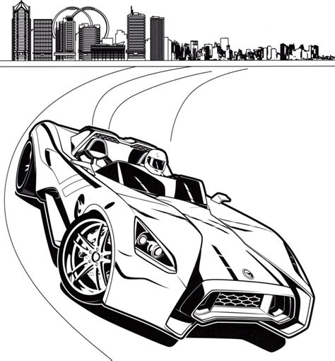 Disegni Di Hot Wheels Da Colorare Gratis Per Bambini