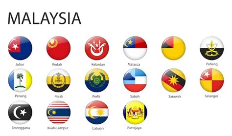 Premium Vector All Flags Of Regions Of Malaysia Porn Sex Picture