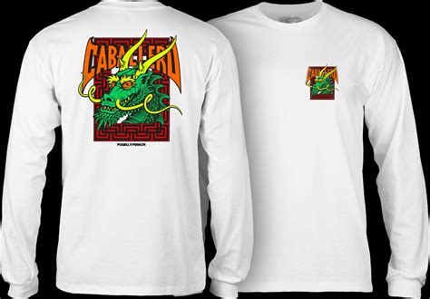 Powell Peralta Caballero Street Dragon Ls Shirt White Photo 1 Photo