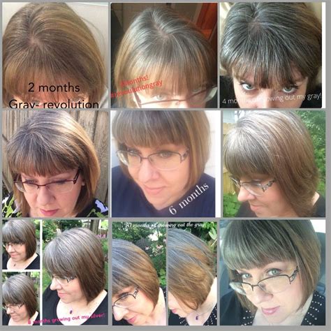 My Gray Hair Grow Out Progress Months Thru Ellendugan