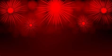 Premium Vector Red Sparkle Fireworks On Dark Background