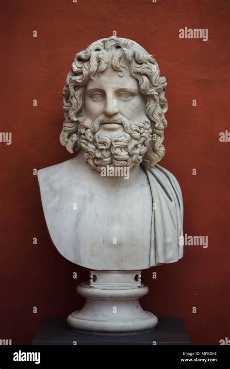 Head Of Zeus Roman Marble Copy From The Late 2nd Century Ad Based On A