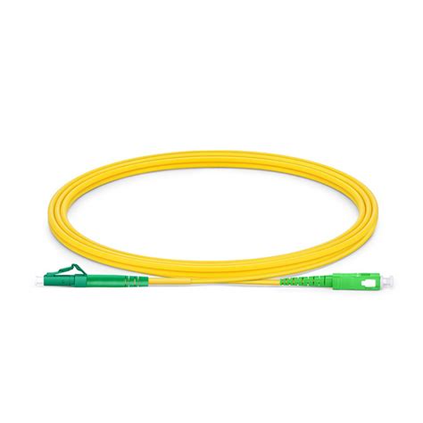 Fiber Patch Cable LC To SC APC Single Mode Simplex Shop Fiber