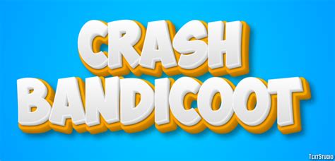 Crash Bandicoot Text effect and logo design Video game | TextStudio