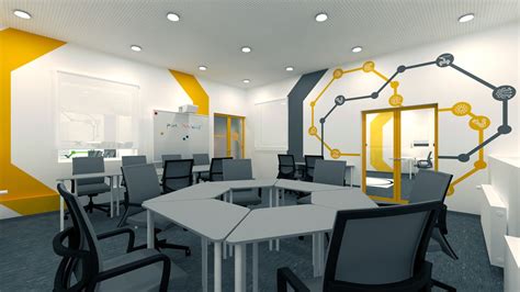 Smart classroom design - 75 photo