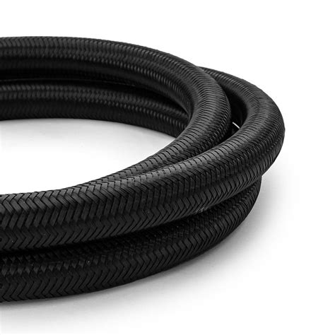 Speedmaster Black 20ft X 10an Nylon Braided Hose Line