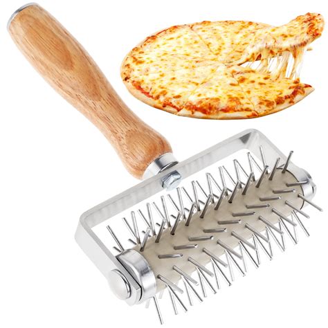 Lzvxtym Stainless Steel Pizza Dough Docker, Dishwasher Safe Pastry ...