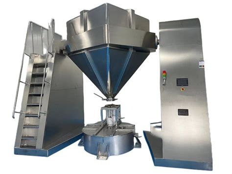 Rotating Industrial Powder Blender Square Cone Powder Mixer For