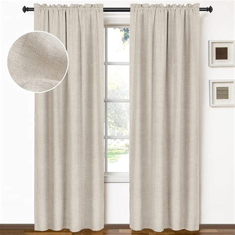 Amazon 100 Blackout Shield Linen Blackout Curtains 108 Inches