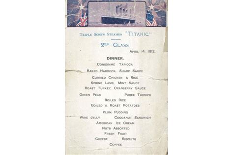 Top 39+ imagen titanic first class breakfast menu - abzlocal fi