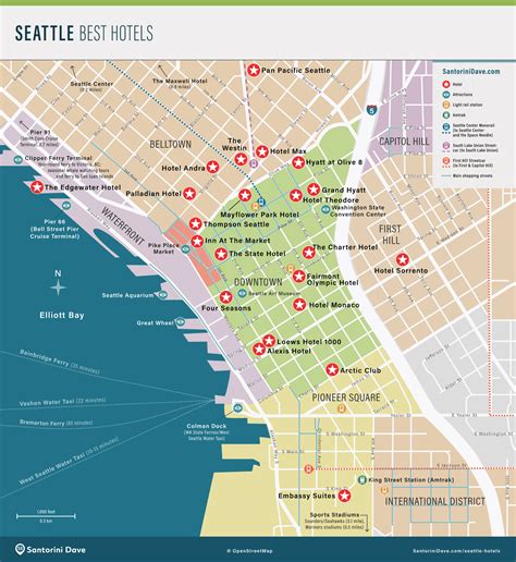 Downtown Seattle Restaurant Map