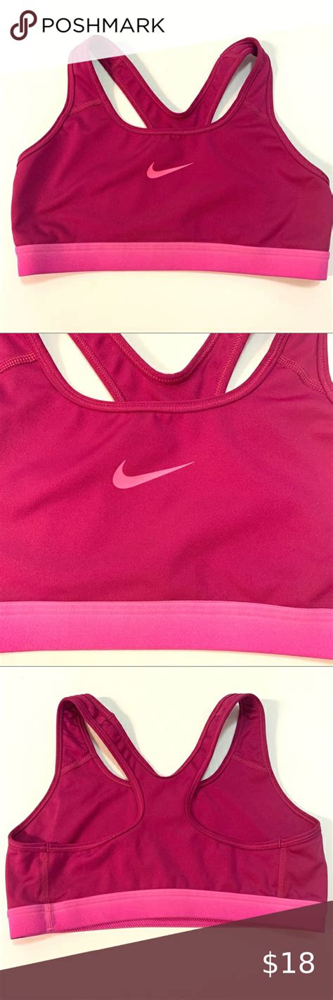 Nike Dri Fit Hot Pink Racerback Sports Bra Racerback Sports Bra Sports Bra Nike Dri Fit