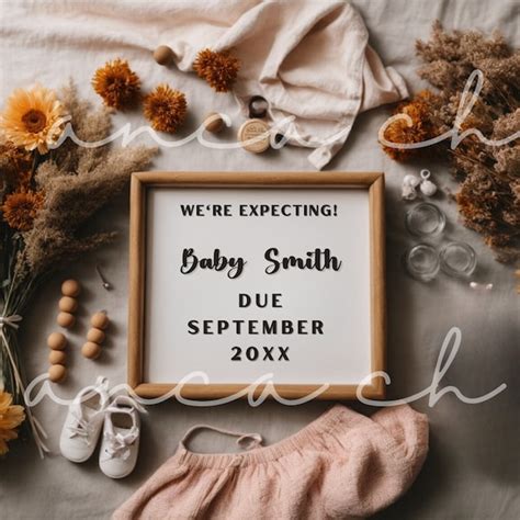 Pregnancy Announcement Digital Etsy