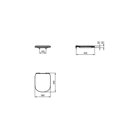 Sedile Copriwater Slim Tesi Ideal Standard Originale T352801