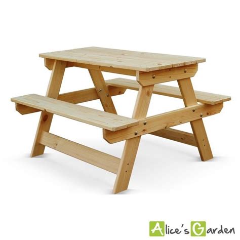 Table De Pique Nique Pour Enfants Padano Pin S Ch Cdiscount Jardin