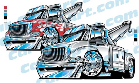 Big Rig Tow Truck Vector Clip Art Need It I Have It Hot Rod Kristina