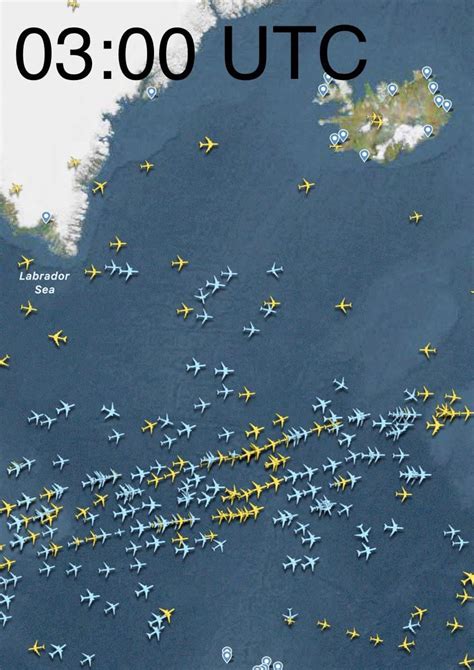 Transatlantic Flight Paths : r/MapPorn